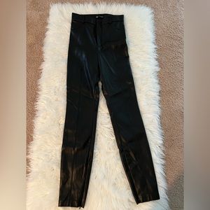 Zara pleather pants size small